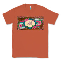 Copper preview western pink flovers leopard serape   license plate template Classic Tee - BarkalooDesign