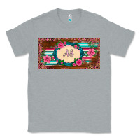 Heather Grey preview western pink flovers leopard serape   license plate template Classic Tee - BarkalooDesign