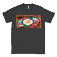 Smoke preview western pink flovers leopard serape   license plate template Classic Tee - BarkalooDesign