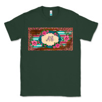 Sports Green preview western pink flovers leopard serape   license plate template Classic Tee - BarkalooDesign