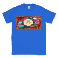 True Royal preview western pink flovers leopard serape   license plate template Classic Tee - BarkalooDesign