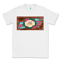 White preview western pink flovers leopard serape   license plate template Classic Tee - BarkalooDesign