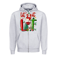Heather Grey let's get lit Zipper Hoodie - MaliasSmallBusiness