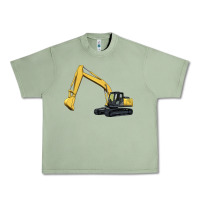 Oil Green excavator Urban Heavy Tee - Artiststas
