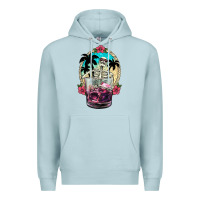 Blue Mist summer skeleton cocktail Premium Hoodie - NancyCooperArtShop
