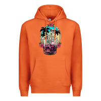 Carrot summer skeleton cocktail Premium Hoodie - NancyCooperArtShop