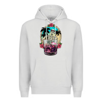 Dove Grey summer skeleton cocktail Premium Hoodie - NancyCooperArtShop