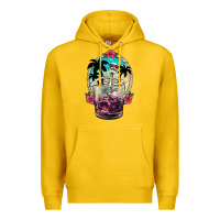 Lemon summer skeleton cocktail Premium Hoodie - NancyCooperArtShop