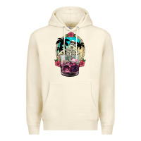 Sandshell summer skeleton cocktail Premium Hoodie - NancyCooperArtShop