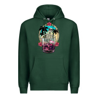 Sports Green summer skeleton cocktail Premium Hoodie - NancyCooperArtShop