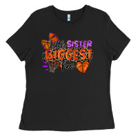 Black little sister biggest fan basketball Ladies Tee - Zillion Design Studio