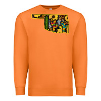 Carrot Western Oklahoma Map Sunflower Pattern Premium Sweatshirt - Bettercallsaul