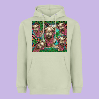 Camel Face Heavyweight Hoodie Designed By Barkaloodesign