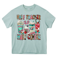 Half Teacher Half Coffee Heavy Core Tee | Teevron