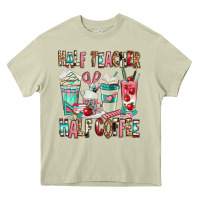 Mossy half teacher half coffee Heavy Core Tee - texasbilliewilder