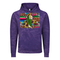 Cloud Purple san judas leopard cowhide sunflower background Vintage Hoodie - JahusDesignShop