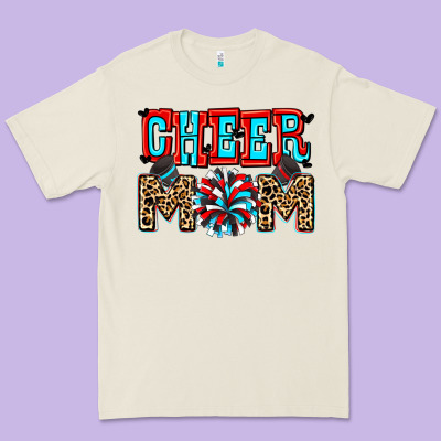 Cheer Mom Premium Tee Designed By Zillion Design Studio