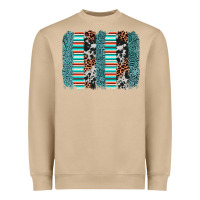 Mushroom serape leopard cowhide  brushstroke Heavyweight Sweatshirt - AdoDesignShop