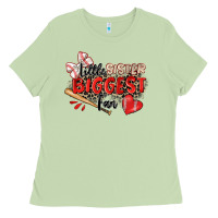 Matcha little sister biggest fan baseball Ladies Tee - Zillion Design Studio
