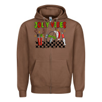 Chestnut jolly vibes Zipper Hoodie - MaliasSmallBusiness