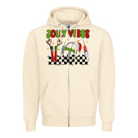 Sandshell jolly vibes Zipper Hoodie - MaliasSmallBusiness