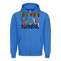 True Royal jolly vibes Zipper Hoodie - MaliasSmallBusiness