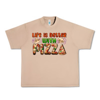 Burro life is better with pizza Urban Heavy Tee - AdoDesignShop