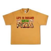 Peanut Butter life is better with pizza Urban Heavy Tee - AdoDesignShop