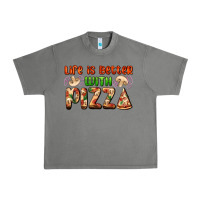 Tornado life is better with pizza Urban Heavy Tee - AdoDesignShop
