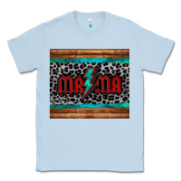 Dusty Blue leopard lightning bolt mama mother's day tumbler Classic Tee - Jasminsmagicworld