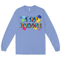 Colony Blue i am ausome Long Sleeve Tee - JahusDesignShop