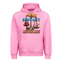 Fuchsia Pink Love support advocate Urban Hoodie - CowGirlArtShop