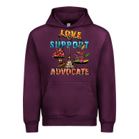 Mauve Wine Love support advocate Urban Hoodie - CowGirlArtShop