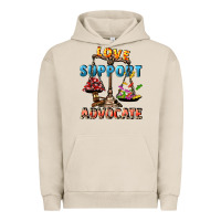 Pigment French Oak Love support advocate Urban Hoodie - CowGirlArtShop