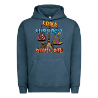 Pigment Midnight Navy Love support advocate Urban Hoodie - CowGirlArtShop