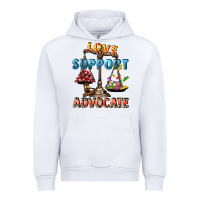 White Love support advocate Urban Hoodie - CowGirlArtShop