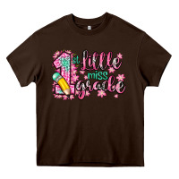 Chocolate Brown little miss 1st grade Heavy Core Tee - Zillion Design Studio