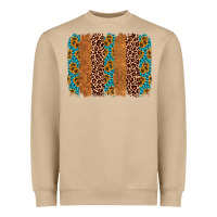 Leopard Gemstone Brushstroke Heavyweight Sweatshirt | Teevron