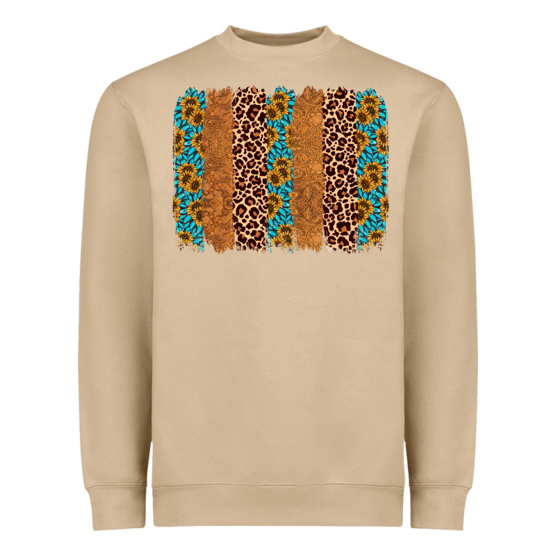Leopard Gemstone Brushstroke Heavyweight Sweatshirt by AdoDesignShop | Teevron