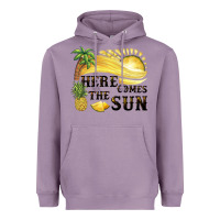 Lavender here comes the sun Heavyweight Hoodie - BarkalooDesign