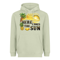 Matcha here comes the sun Heavyweight Hoodie - BarkalooDesign