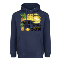 Navy here comes the sun Heavyweight Hoodie - BarkalooDesign
