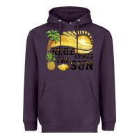 Plum here comes the sun Heavyweight Hoodie - BarkalooDesign