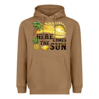 Toasted Coconut here comes the sun Heavyweight Hoodie - BarkalooDesign
