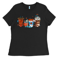 Basketball Coffee Cups Ladies Tee | Teevron