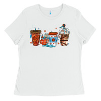 White basketball coffee cups Ladies Tee - texasbilliewilder