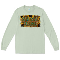 Matcha Sunflower Leopard Mama Tried Long Sleeve Tee - Jasminsmagicworld