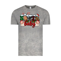 Cloud Rock santa baby with santa and christmas tree cake Vintage Tee - AdoDesignShop