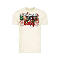 Vintage Arctic santa baby with santa and christmas tree cake Vintage Tee - AdoDesignShop