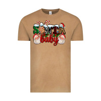 Vintage Camel santa baby with santa and christmas tree cake Vintage Tee - AdoDesignShop